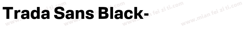 Trada Sans Black字体转换